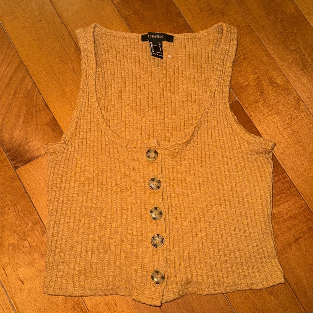 Brown forever, 21 button up top